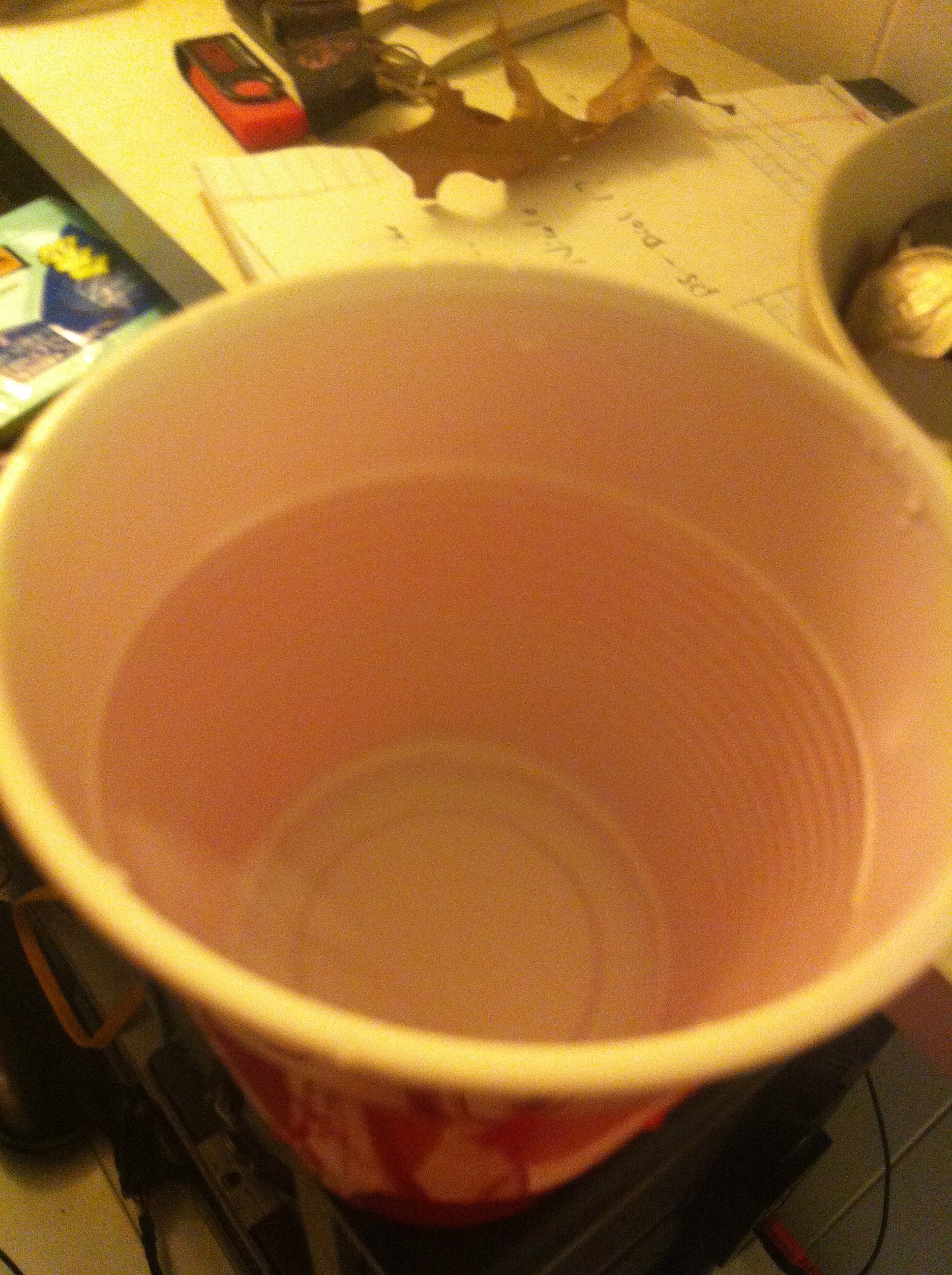 water in a cup